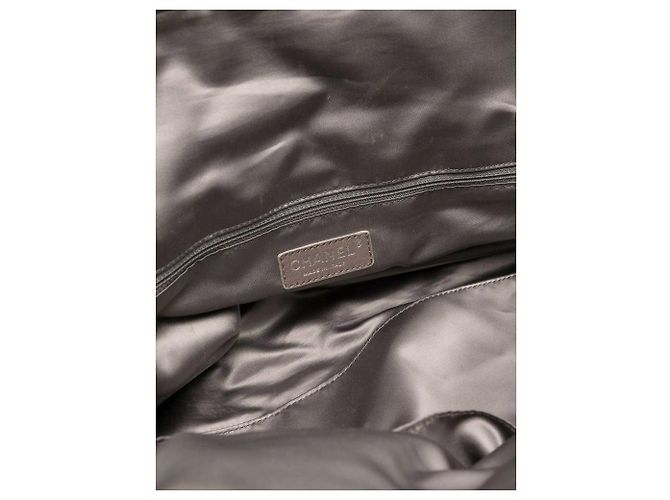 Borsa a spalla in pelle grigio scuro Chanel - Anni 2000 Bordò - vista 5