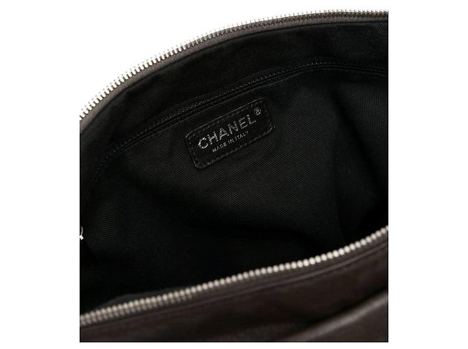 Sac à épaule en cuir marron Chanel - Années 2000 - vue 5