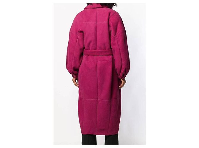 Rosa Schafledermantel Gianfranco Ferré Fuschia - Ansicht 4