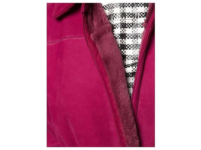 Rosa Schafledermantel Gianfranco Ferré Fuschia - Ansicht 5
