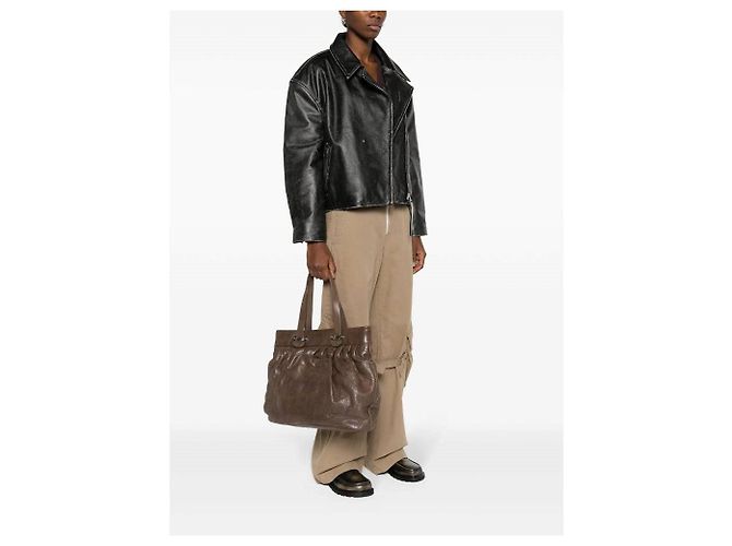 Bolsa de couro marrom acolchoada Chanel - Anos 2000 - vista 2