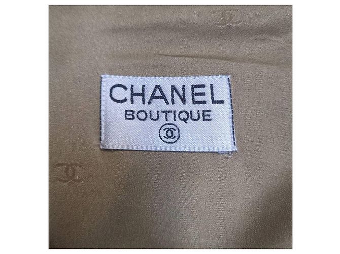 Minifalda de Lana Bouclé Beige Chanel - Ansicht 3
