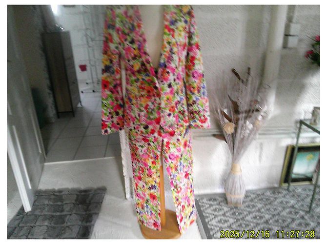 Autre Marque Conjunto de blazer e calça Manigance floral em algodão Multicor - vista 2