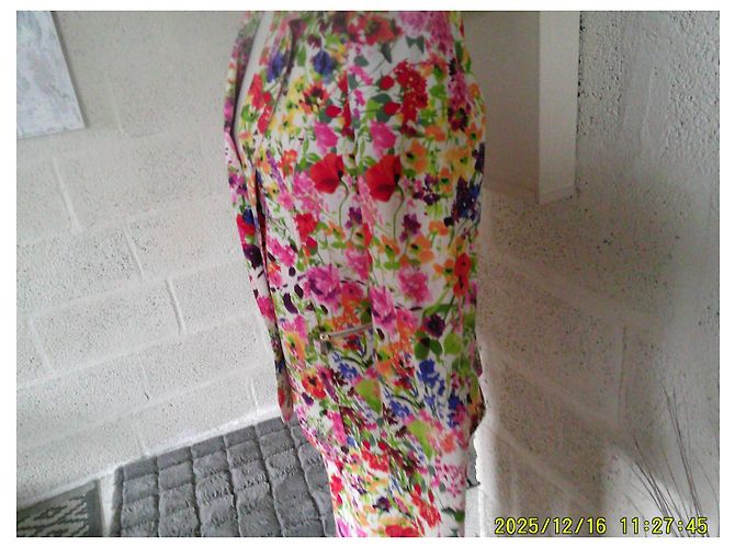 Autre Marque Conjunto de blazer e calça Manigance floral em algodão Multicor - vista 4