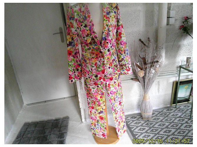 Autre Marque Conjunto de blazer e calça Manigance floral em algodão Multicor - vista 5