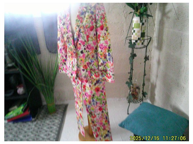 Autre Marque Conjunto de blazer e calça Manigance floral em algodão Multicor - vista 7
