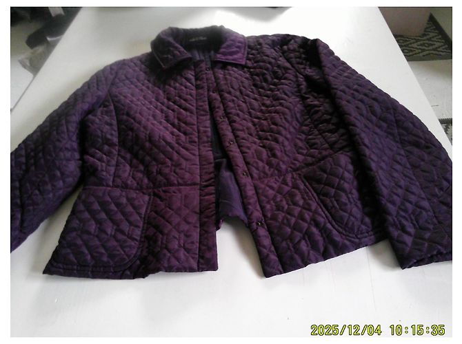 Autre Marque Traje de chaqueta y falda Strenesse púrpura acolchado Morado oscuro - vista 7