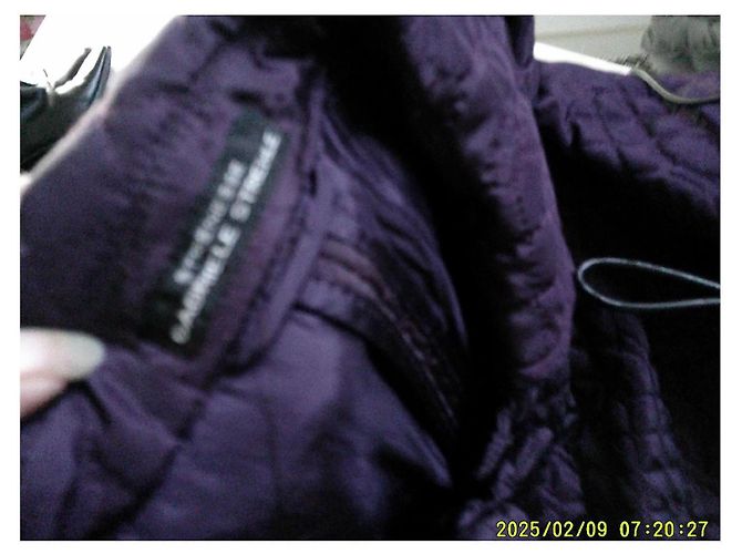 Autre Marque Traje de chaqueta y falda Strenesse púrpura acolchado Morado oscuro - vista 8