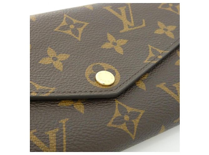 Portafoglio Sarah Monogram Louis Vuitton Marrone - vista 5