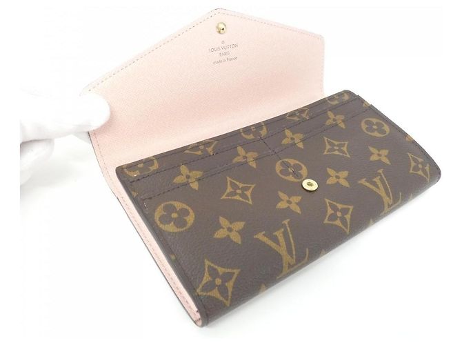 Portafoglio Sarah Monogram Louis Vuitton Marrone - vista 7