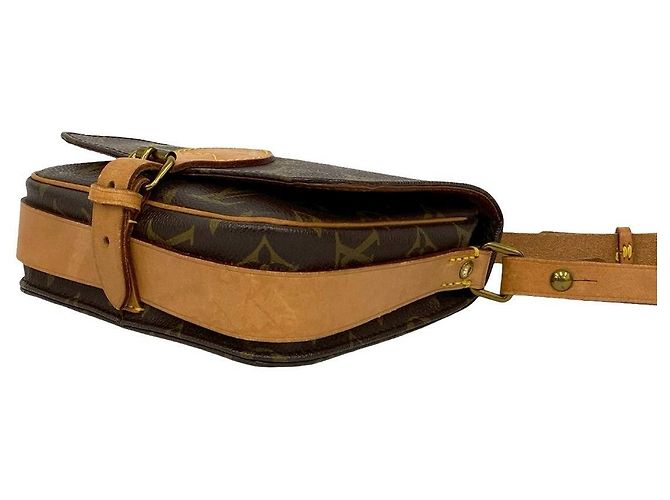 Borsa a Spalla Cartouchiere Monogram Louis Vuitton Metallico Bronzo - vista 9