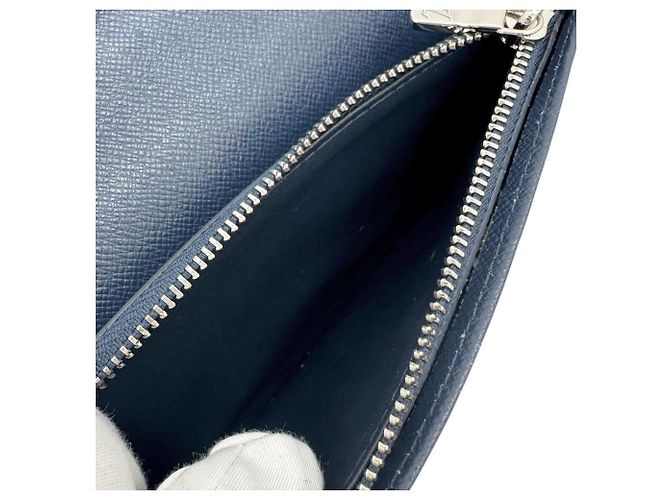 Portafoglio Lungo Epi Brazza NM di Louis Vuitton Blu - vista 5