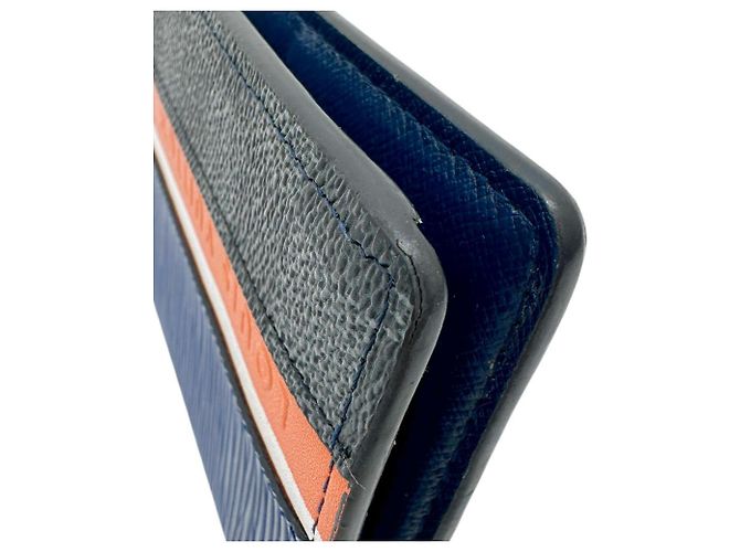 Portafoglio Lungo Epi Brazza NM di Louis Vuitton Blu - vista 7