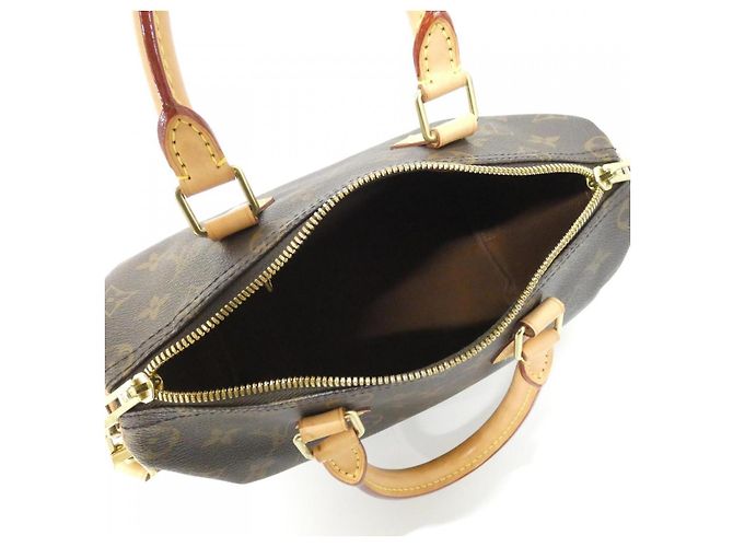 Borsa Boston Monogram Bandoulière Speedy Louis Vuitton Marrone - vista 9