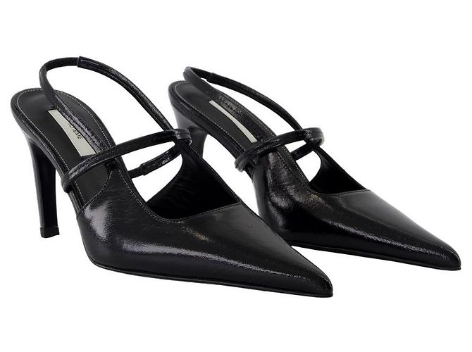 Totême Naplack Stiletto Slingbacks - TOTEME - Leder - Schwarz - Ansicht 2