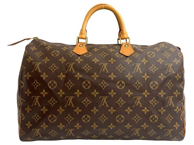 Borsa Boston in pelle Monogram Speedy di Louis Vuitton Marrone - vista 2