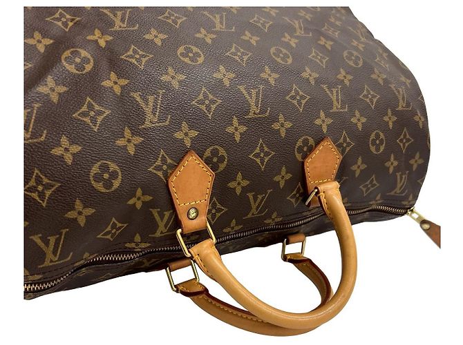 Borsa Boston in pelle Monogram Speedy di Louis Vuitton Marrone - vista 5