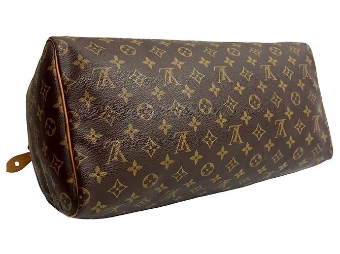 Borsa Boston in pelle Monogram Speedy di Louis Vuitton Marrone - vista 8