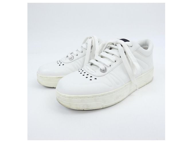 Sneakers Jimmy Choo Bianco - vista 3