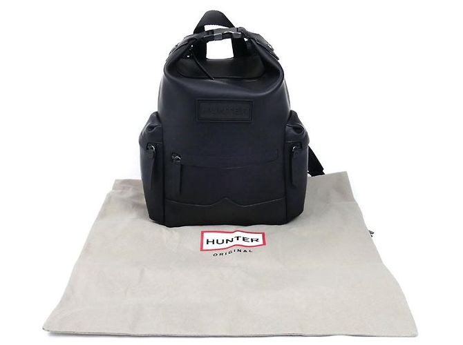 Autre Marque HUNTER Original Mini Topclip Rubber Backpack Black - view 8