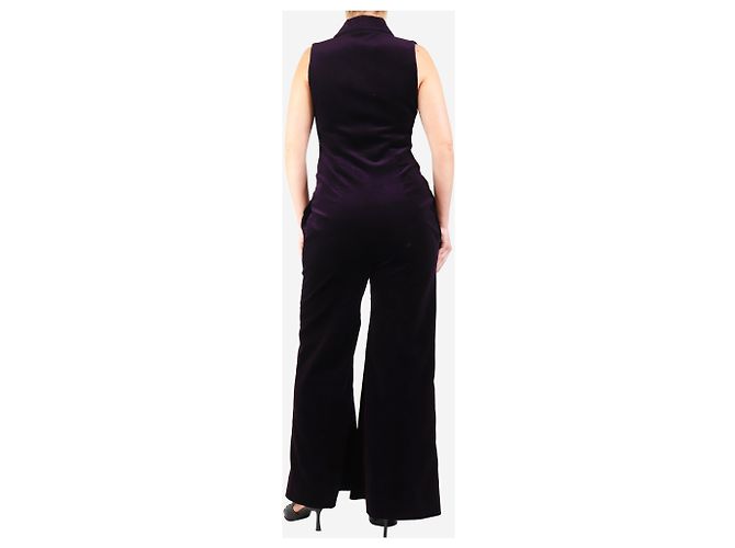 Zimmermann Mono de pana berenjena - talla UK 12 Púrpura - vista 2