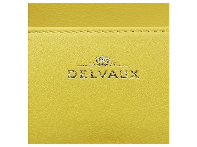 Borsa a tracolla in pelle di vitello Delvaux Tempete Giallo - vista 5