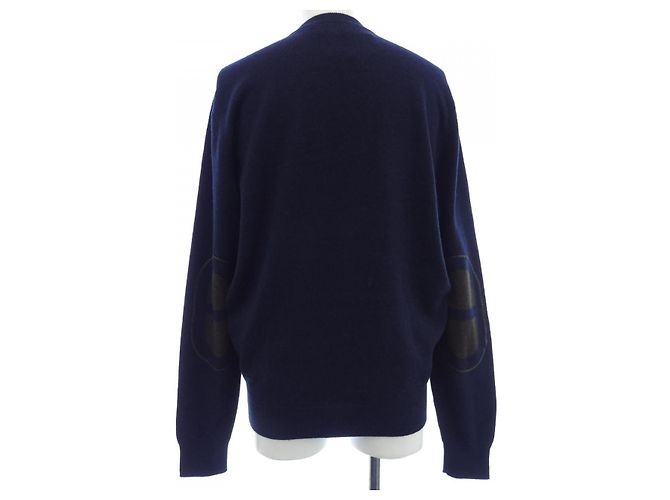 Hermès Tejido de cachemira Hermes Azul Azul marino - vista 2