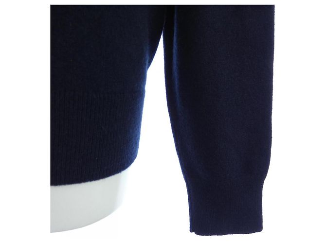 Hermès Tejido de cachemira Hermes Azul Azul marino - vista 6