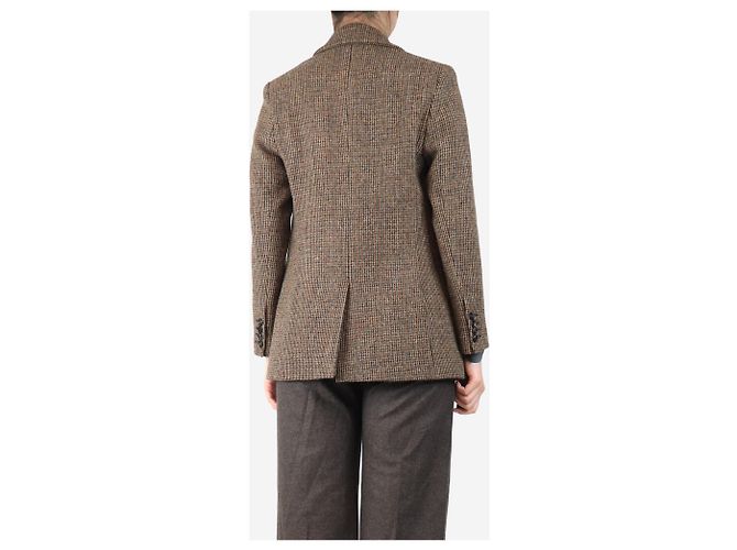 Aime Braune Tweed-Wolljacke - Größe UK 8 - Ansicht 2
