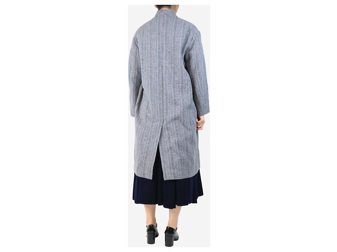 Isabel Marant Etoile Grau Henlo Wollmantel - Größe UK 8 - Ansicht 2