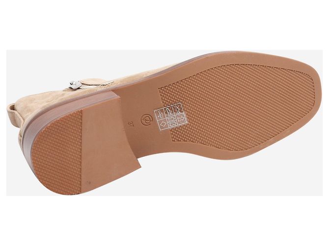 3.1 Phillip Lim Neutrale Wildleder-Stiefeletten - Größe EU 37 (UK 4) - Ansicht 6