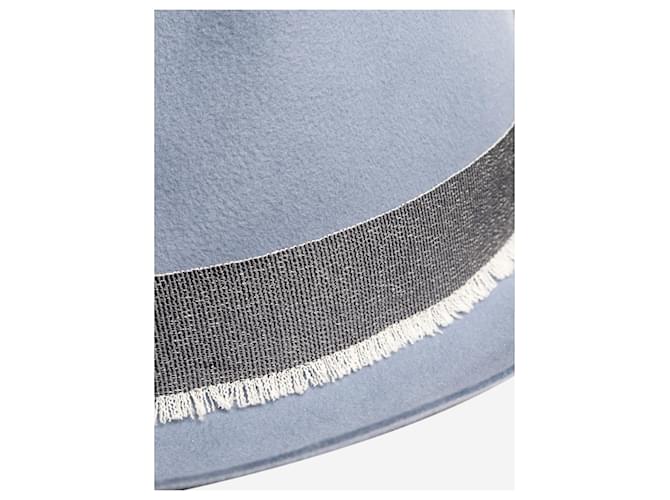 Loro Piana Cappello fedora blu - vista 4