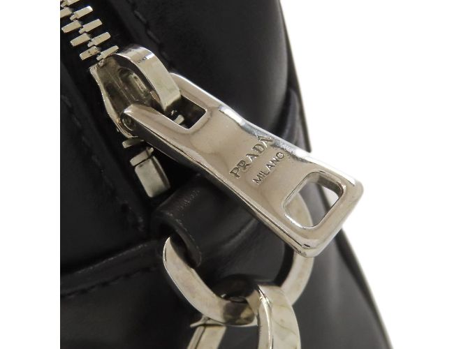 Borsa a Spalla Banana Prada in Pelle di Vitello per Donne Nero - vista 19