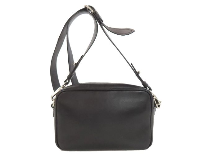 Borsa a Spalla Banana Prada in Pelle di Vitello per Donne Nero - vista 2