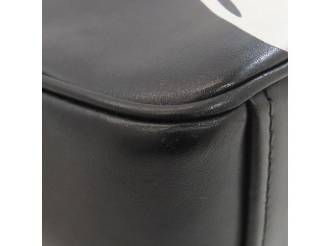 Borsa a Spalla Banana Prada in Pelle di Vitello per Donne Nero - vista 25