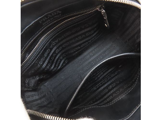 Borsa a Spalla Banana Prada in Pelle di Vitello per Donne Nero - vista 5