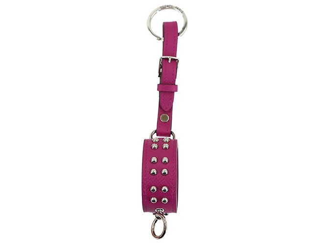 Charm per borsa Collier de Chien Anneaux Hermès Argento Porpora - vista 3