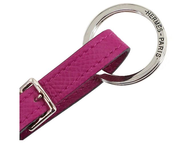Charm per borsa Collier de Chien Anneaux Hermès Argento Porpora - vista 5