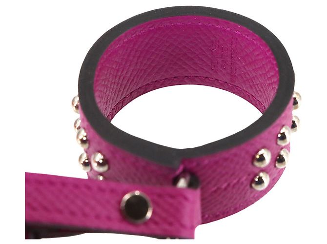 Charm per borsa Collier de Chien Anneaux Hermès Argento Porpora - vista 6