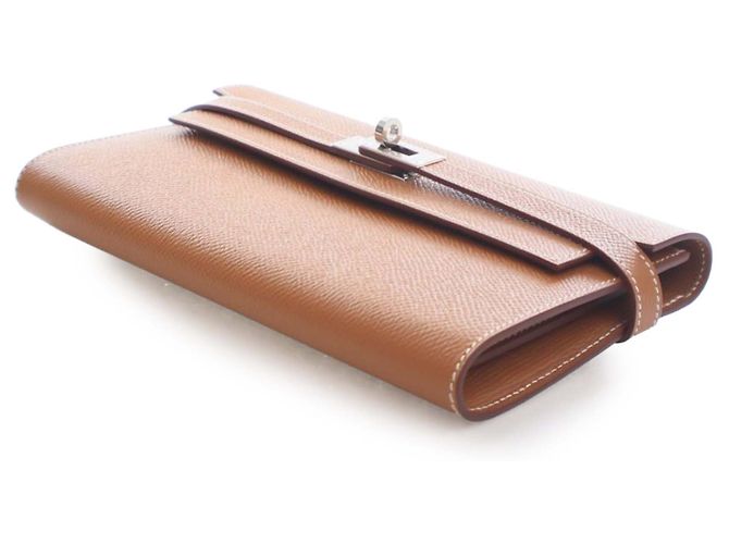 Portafoglio Longo Kelly Epsom Marrone Hermès - vista 7