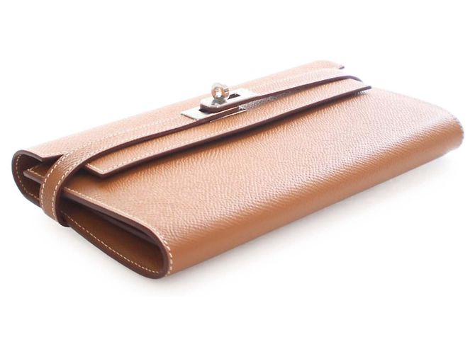 Portafoglio Longo Kelly Epsom Marrone Hermès - vista 8