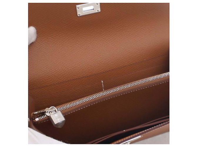 Portafoglio Longo Kelly Epsom Marrone Hermès - vista 9