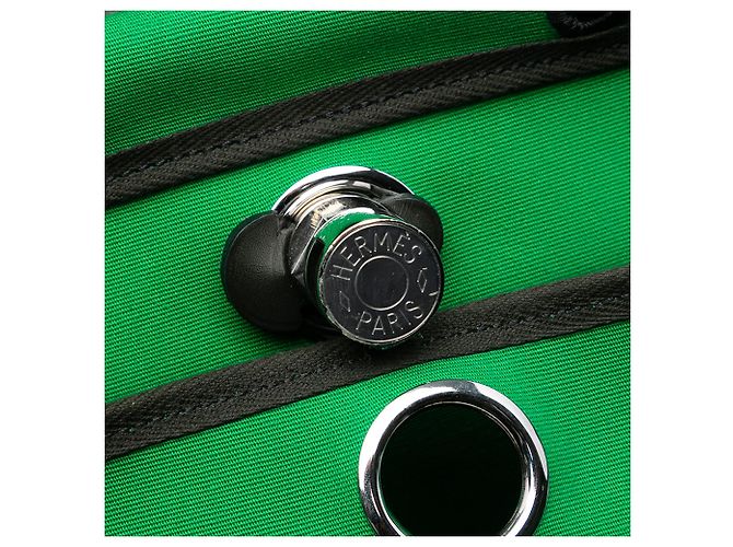 Zaino Hermès Green Toile Herbag A Dos Zip Retourne Verde - vista 5