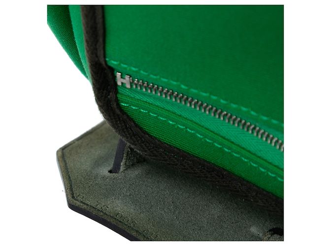 Zaino Hermès Green Toile Herbag A Dos Zip Retourne Verde - vista 6