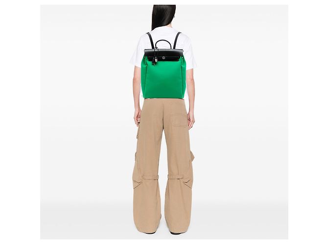 Zaino Hermès Green Toile Herbag A Dos Zip Retourne Verde - vista 7