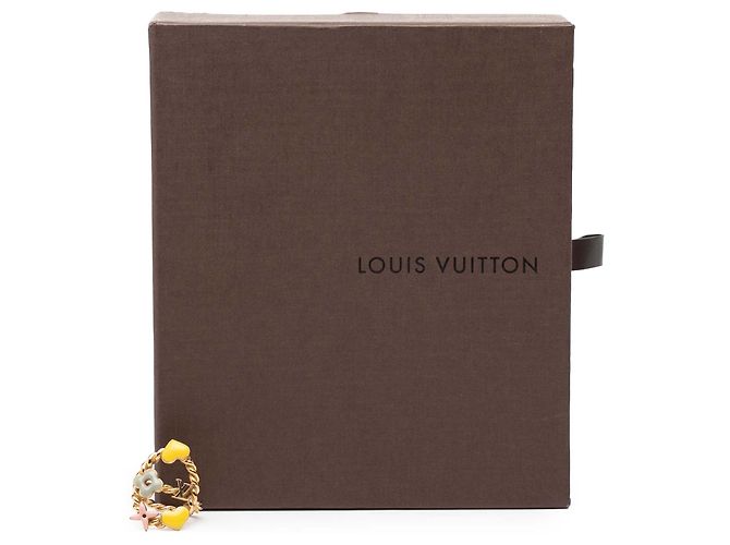 Louis Vuitton Gold Plated und Emaille Sweet Monogram Ring Golden - Ansicht 5