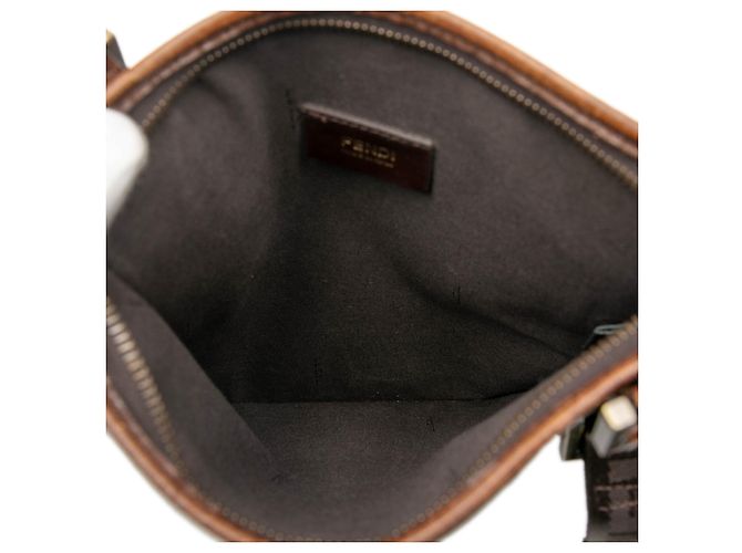 Fendi Brauner Zucca-beschichteter Canvas Umhängetasche - Ansicht 4