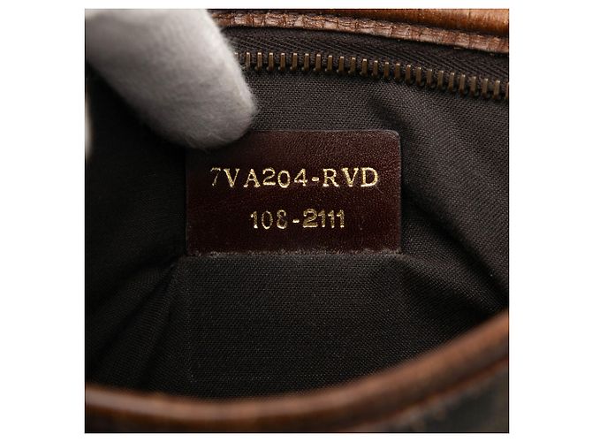 Fendi Brauner Zucca-beschichteter Canvas Umhängetasche - Ansicht 6