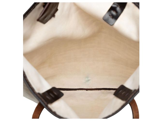 Tote en toile Zucca marron Fendi Beige - vue 4