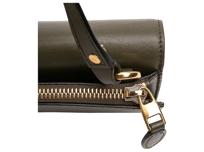 Borsa a mano mini in pelle verde con chiusura a teschio Alexander McQueen Verde oliva - vista 7